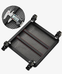 QUANGJN Square Iron Plant Pot Trolley with Brakes Large Plant Pot Mover Dolly On Wheels Garden Flower Pot Stand with Wheels Plant Pot Caddy for Outdoor Indoor Use Black 2,