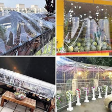 ZSLNHHZJ Freezer Room PVC Strip Curtain Outdoor Curtains Waterproof Clear Vinyl Tarp Outdoor All Weather Protect Smooth Cloth Surface