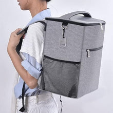Capacity Ice Bag Cooler Backpack Portable Thermal Bag Men Women Refrigerator Picnic Waterproof Food and Beet Storge Bag (Color : Gray Size : 36.5cm)