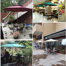 Parasol Patio Umbrellas 2.7m Garden (Single Top/Double Top) Waterproof Umbrella Shade Two Models For Beach/Pool/Patio/Balcony/Patio (White wooden shade)