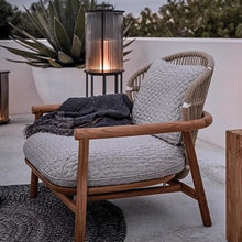 NEKCOCO Lounge Chair Outdoor Design Villa Sofa Patio Balcony Lazy Waterproof Sunproof Rattan Chair Garden Furniture