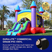 HERO KIDDO Jelly Bean Castle Bounce House with Dual Slide Red/Yellow/Purple/Blue