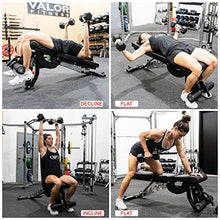 Valor Fitness DD-40 Heavy Duty Adjustable Weight Bench Black