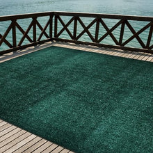 iCustomRug Synthetic Grass Rug – 12 x 24ft Emerald Turf Carpet for Patios, Yards, Boats, Camping – Indoor/Outdoor Use