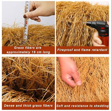 bacedifo Artificial Thatch Roof Plastic Imitation Straw Outdoor Gazebo Bed and Breakfast Beach Bars Decoration Handmade DIY Straw Accessories Carpet-Style Artificial Straw Roof