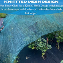 VBS - Green Shade Cloth - 70% - Mesh Fabric for Fence Privacy Screen, Garden Shade, Mesh Fence Screening, Shade Cloth Rolls, Wind Screen (12' x 300')