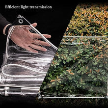 Outdoor transparent curtain waterproof with zipper, transparent pvc tarpaulin, 0.5mm PVC waterproof, canopy tarpaulin transparent PVC, suitable for pergola, balcony, porch ( Size : H2xW9m/H6.5xW29.5ft