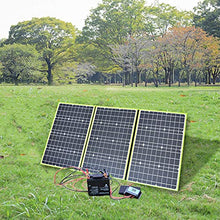 AIZYR 150W Flexible Foldable Solar Panel Kit, Portable Generator Power Station Battery with 20A Charger Controller for Cars RV Boat Camping