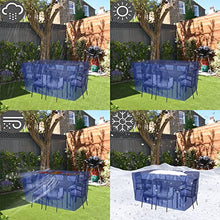 SCNSYL Patio Furniture Covers 98x43x35in, Waterproof Outdoor Furniture Cover, Windproof Dustproof Outdoor Table and Chair Set Cover, Durable Patio Furniture Cover, Rectangle
