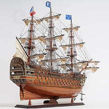 Old Modern Handicrafts Royal Louis Ship Model Natural Wood