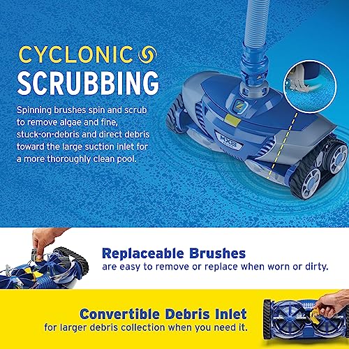 Zodiac MX8 Elite Suction Pool Cleaner with Cyclonic Leaf Canister Blue