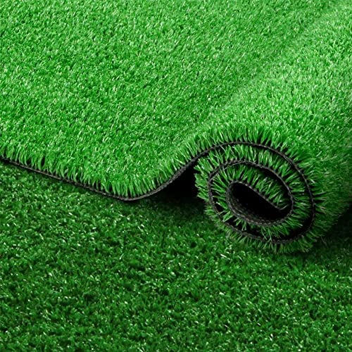 Griclner 0.7 Inch Realistic Synthetic Grass Turf Green 14FT x 76FT