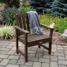 highwood AD-KITCHGL2-ACE Lehigh 2 Garden Chairs with 1 Square Side Table, 3-Piece Set, Weathered Acorn