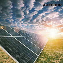 AUECOOR 800W Solar Panel Kit: 8pcs 100W Poly Panels + 2000W Off Grid Inverter + Solar Cable + LCD Solar Panel Controller + Z Mounting Brackets