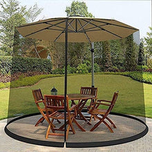 Outdoor Garden Umbrella Your Parasol into a Gazebo Garden Mosquito Cover Net Patio Umbrella Screen with Zipper Doorols for Indoor and Outdoor, Camping (Color : Black, Size : 275 X (Black 335 X 230cm