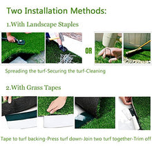 Conscience Trading Artificial Grass 0.8" 4-Tone Color 8 Ft