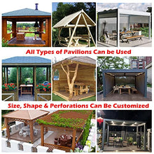 AMEPOO Outdoor Curtains, Garden Waterproof Curtain, Outdoor Plastic Cover for Pergola Heavy-Duty Tarpaulin for Pergola, Porch, Gazebos(20' x 24')