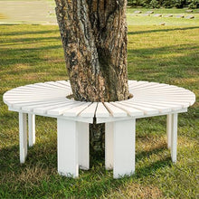 Outdoor Courtyard Bench Wooden Curved Benches Round Park Bench Outdoor Furniture,Solid Wood ​Slatted Seat Fan-Shaped Bench,Garden Tree Bench Backless Bench Patio Half Round Tree Bench Lounge Seating