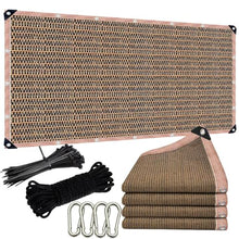 LJTGFHP 90% Shade Cloth, Chicken Coop Shade Cover, Sturdy Sunblock Mesh Tarp with Grommets for Patio Plants Greenhouse Kennel Porch Pergola Sun Protection Neting Cover, 25 x 30 ft