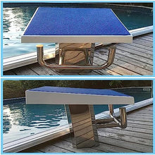 ZCBYBT Heavy Duty Stainless Pool Diving Boards Swimming Pool Competition Non-Slip Diving Platform Load 440lbs,for Indoor & Outdoor