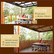 Natural reed Screening,Decorative Fences,Sunshade, Fencing Rolls, Patio Privacy Screen Panels,2 3 4 5 feet High x 16.4 feet Long, Reed Screen for Garden(H1.83xL30m/H6xL98ft)