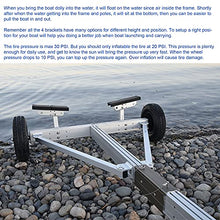 Seamax Aluminium Portable Boat Dolly Set with Handle Silver