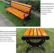 ERoomQ Outdoor GThe Bench,Patio Bench Park Bench Outdoor Conversation Couch, Outdoor Bench, Balcony Lounge Bench with Backrest Bench (1.5m)