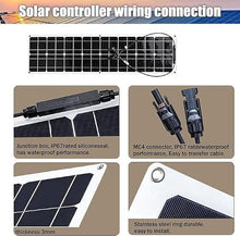KZZAAO Flexible Solar Panel 200W 400W 800W 12V Monocrystalline Semi-Flexible Solar Panel for Motorhome,Boats,Roofs,Sailing,Balcony