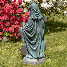 Zaer Ltd. 36" Tall Outdoor/Indoor Magnesia Based Cement Blessing Mother Mary Statue (Aged Bronze)