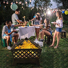 Fire Pit Fire Pits Outdoor Wood Burning Outdoor Mesh Brazier Garden Patio Heater