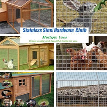ZGLINMZ 304 Stainless Steel Wire Mesh 3cm/1.5mm Garden Trellis for New Plant Protection 0.7x30m Metal Fencing for Bird Gardens and Plant Support