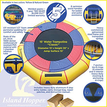 Island Hopper 15' Classic Water Trampoline Natural Green