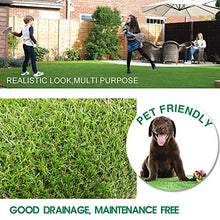 Conscience Trading Artificial Grass Outdoor Rug 15ft x 40ft 1.38" Thick Green