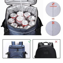 33L Refrigerator Bag Soft Large Insulated Cooler Backpack Thermal Isothermal Fridge Travel Beach Beer(D)