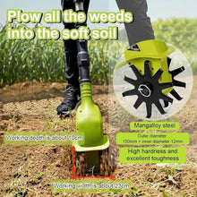 Electric Tiller, Garden Tiller, Handheld Electric Tiller, Rechargeable Lithium Battery, Suitable for Garden Lawn Tillage