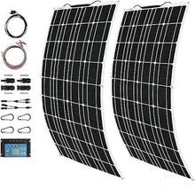 KZZAAO 1000W Flexible Solar Panel Kit 2 * 500 Watt Solar Panel with Charge Controller Monocrystalline Solar Panels Photovoltaic Module