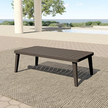 New Classic Furniture Genova Aluminum Patio Coffee Table, Brown