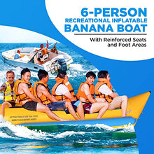 SereneLife Inflatable Floating Banana Boat Yellow