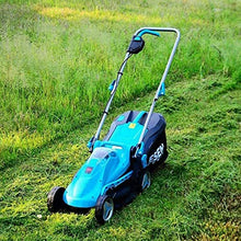 Rotary Mowers Rechargeable Hand Lawn Mower,Electric Lawn Mower 28V Lithium Battery Cutting,Grass Collection Capacity 35L,W. GINOLEI
