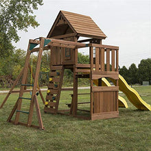 Swing-N-Slide Timberview Wooden Play Set Brown