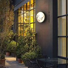 Porch & Patio Lights Outdoor Moon LED Wall Light Romantic Moon Atmosphere Lamp Creative Modern Moon Porch Wall Sconces Wall Mount Light Fixtures for Exterior Villa Hotel Lantern ( Size : 100*5cm )