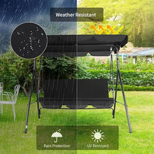 XRXwuf689 Outdoor Garden Bench Outdoor Porch Swing Adjustable Canopy Durable Steel Frame for Garden Poolside Park Bench