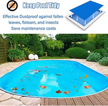 CFLNYC Rectangle Bubble Heating Cover, Anti Dust Solar Protective Swimming Pool Cover Outdoor Hot Tubs Supplies Accessories (Color : Blue, Size : 6X7m/19.7X23ft)