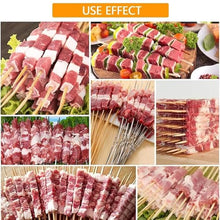 BBQ Skewer Meat Maker, Meat Skewer Machine with Anti-slip Handle, Using The Lever Principle Designed, Thread 10 Skewers At a Time and Fast Penetration, for Thread Beef, Mutton and Chicken