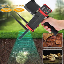 Underground Metal Treasure Hunter,Professional Gold Detector,16 M Deep,100 M Range,One-Click Quick Matching,Ideal for Mining Exploration (Red)