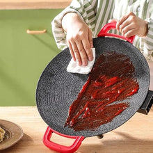 Round Barbecue Stove Household Electric Barbecue Pot Plate Smokeless Non-stick Grill(34CM)