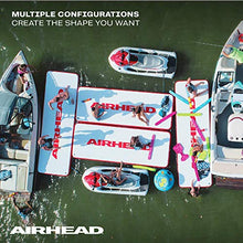 AIRHEAD Air Dock Watermat Inflatable | Holds Over 2000 Pounds, 12 Person | White / Red