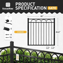 Fencer Wire Heavy Duty Arc Fence Gate - Pack of 5, 4FT Height x 4FT Width, Anti-Rust Steel for Outdoor Fencing Barrier, Decorative Garden for Residential, Yard, Pool, Patio