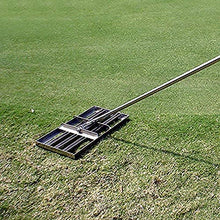 Aikimfuly Tool, Lawn Leveling rake Stainless Steel Lawn Leveling rake Lawn Leveler Tool for Soil Grass Golf Field Garden Backyard Lawn Farm Soil Dirt Sand Top Dressing