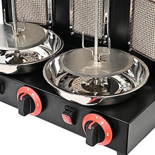 Vertical Doner Kebab Grill Machine,360 Degrees Rotating Rotisserie Oven,Gas Grill, for Commercial and Home Kitchen (Black)